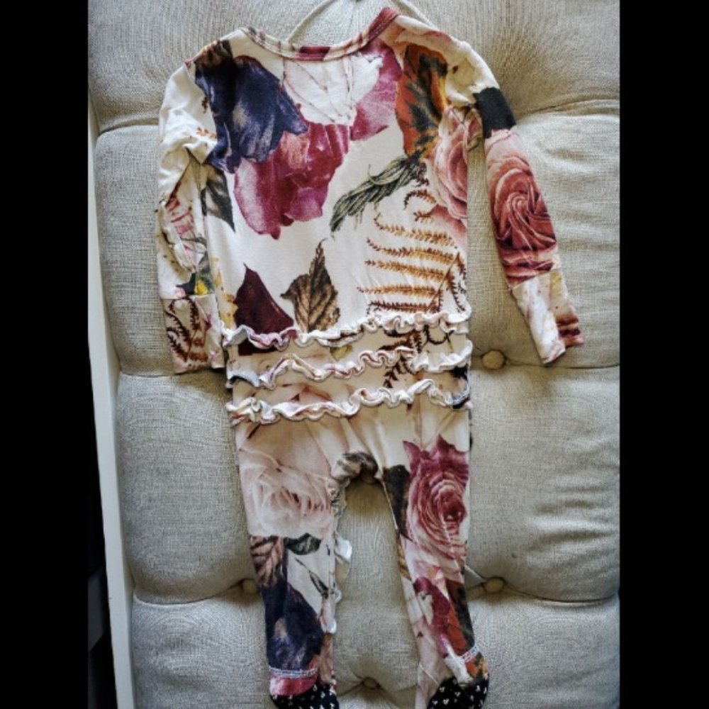 Posh Peanut Dusty Rose Footie - GUC